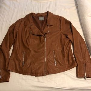Camel color motto jacket